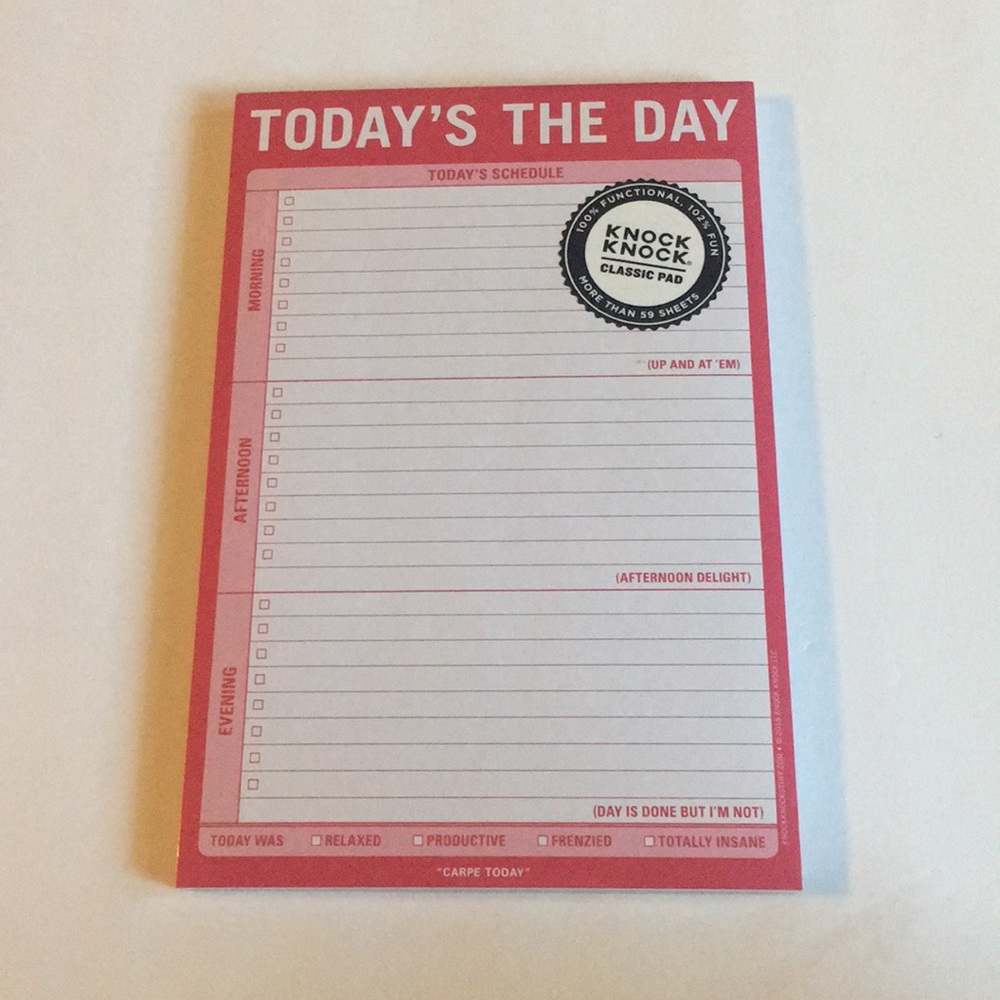 To- Do List Notepad- Pink- Brand New